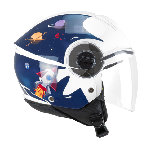 Casco Infantil CGM 261S Mini Space Azul Blanco