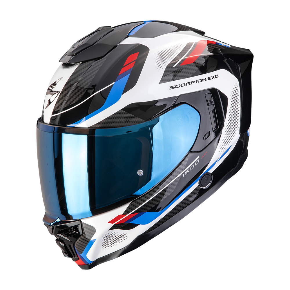 [115-546-323-02] Casco Scorpion Exo-1500 Air Sleek Blanco-Rojo-Azul (XS)