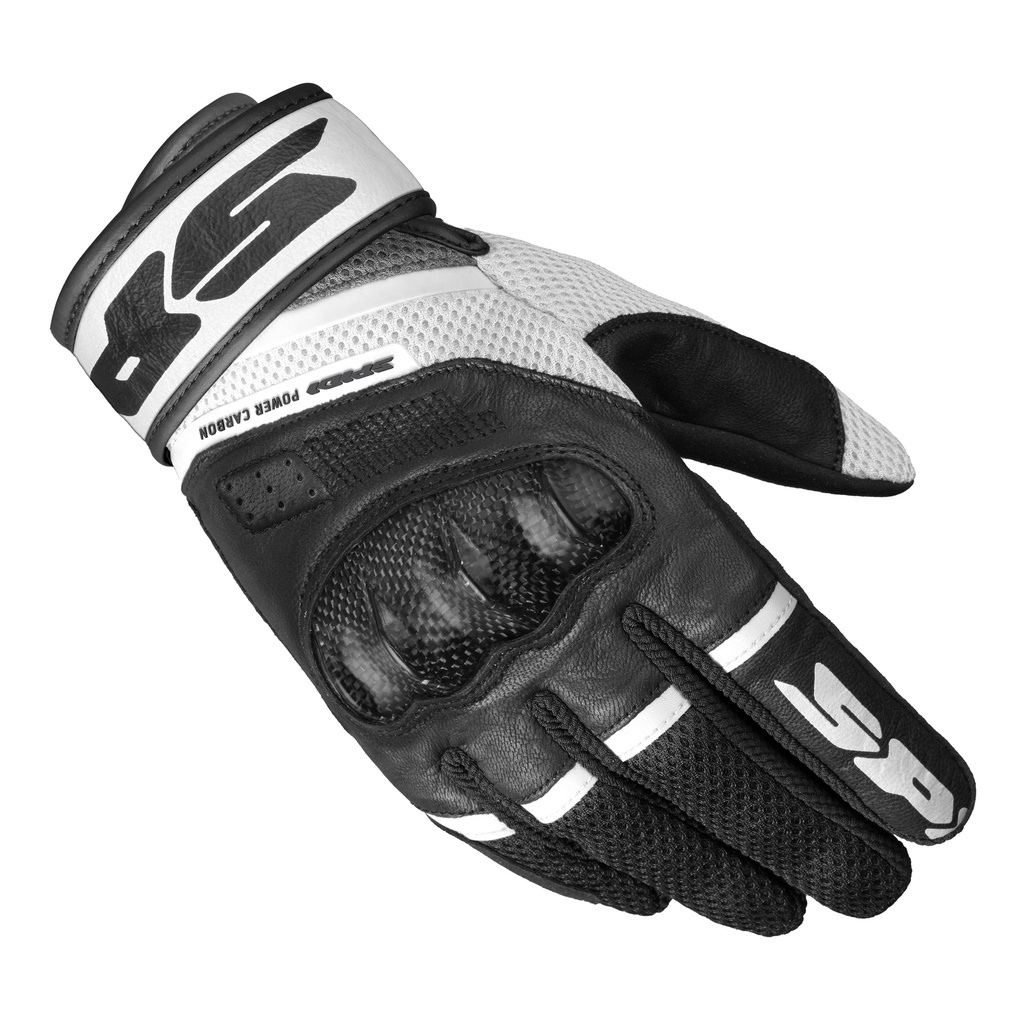 Guantes Spidi Power Carbon Lady - Negro/Blanco