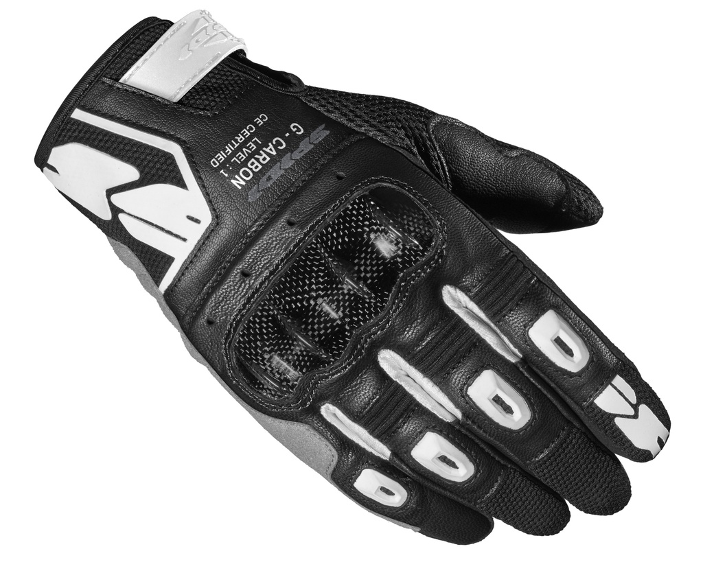 [C92-011-XS] Guantes Spidi G-Carbon Lady - Negro/Blanco (XS)