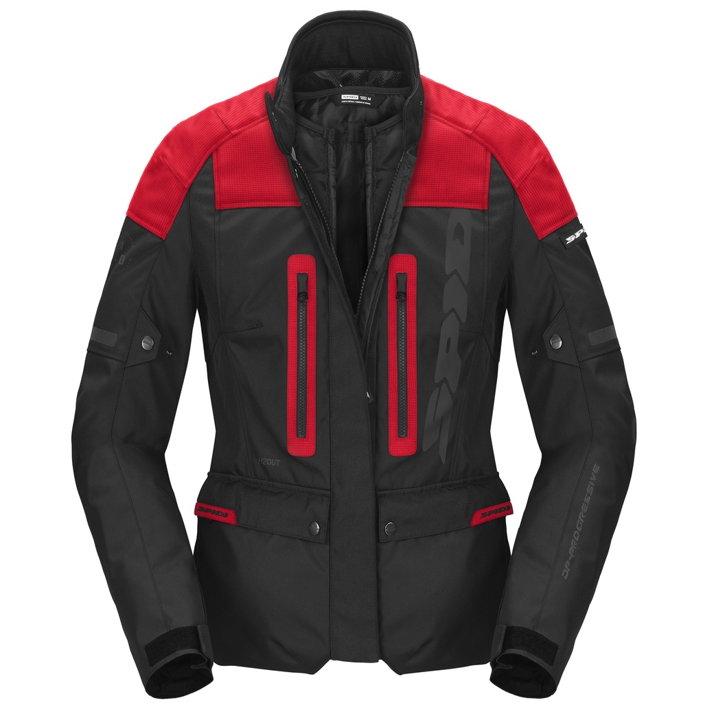 Chaqueta Spidi Traveler 3 EVO Lady - Negro/Rojo