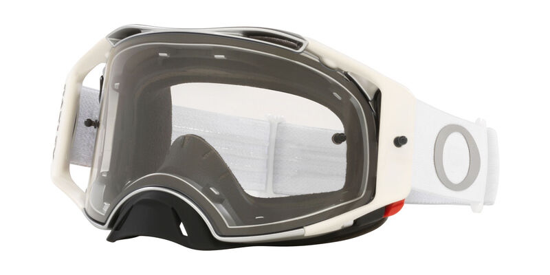 Gafas OAKLEY Airbrake MX - Tuff Blocks White / Lente Transparente Blanco