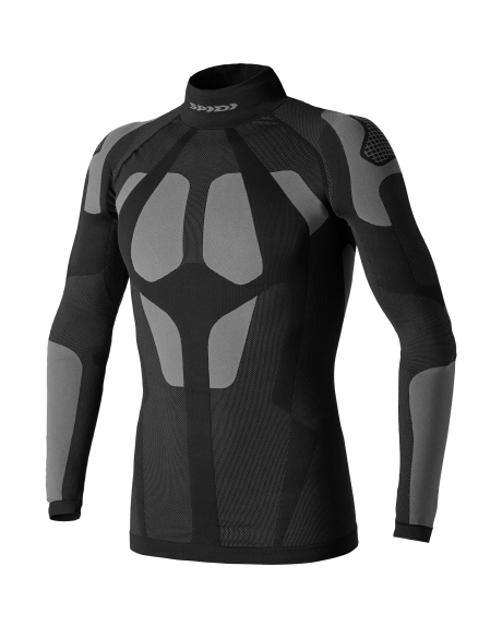 [L77-010-2X3] Camiseta Spidi Seamless - Negro/Gris (2X3)