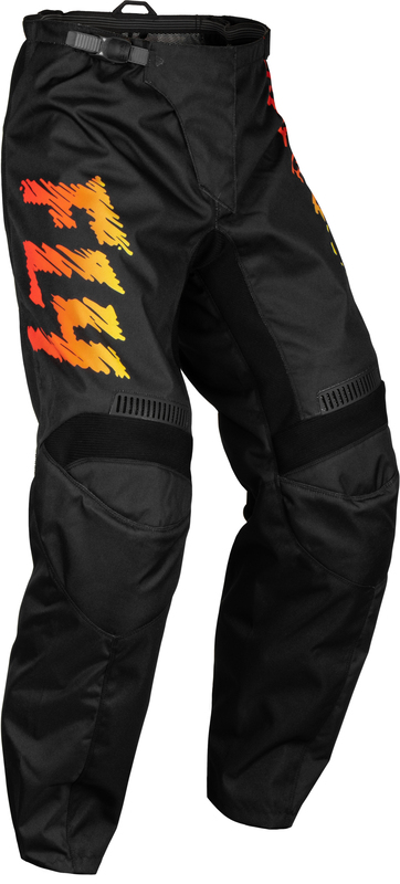 Pantalón infantil FLY RACING F-16 - Negro / Amarillo / Naranja