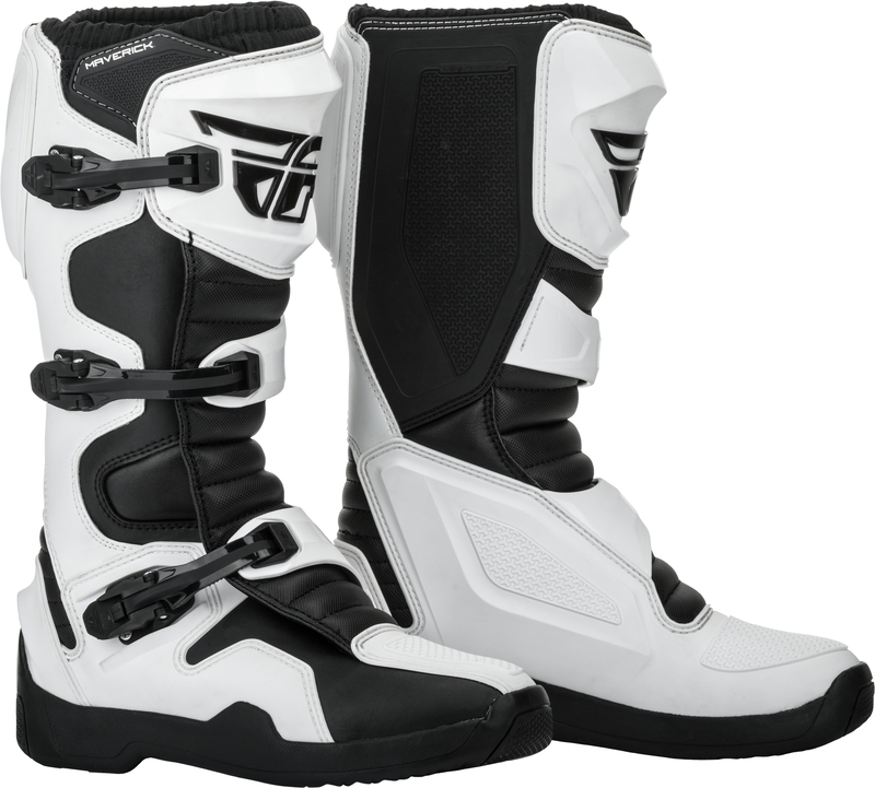 FLY RACING Maverik Boots White/Black Sz 12