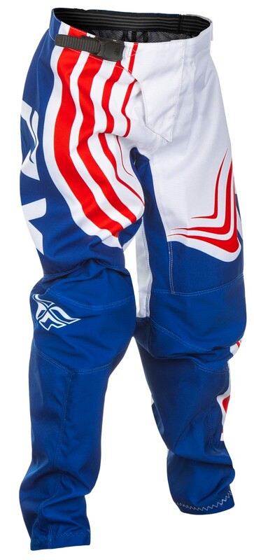 [378-23220] Pantalón infantil FLY RACING F-16 - Rojo / Blanco / Azul