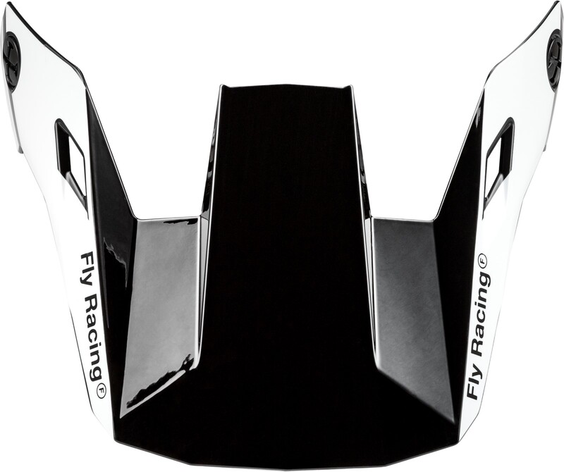 Visera FLY RACING para casco infantil MTB Rayce - Negro / Blanco / Gris