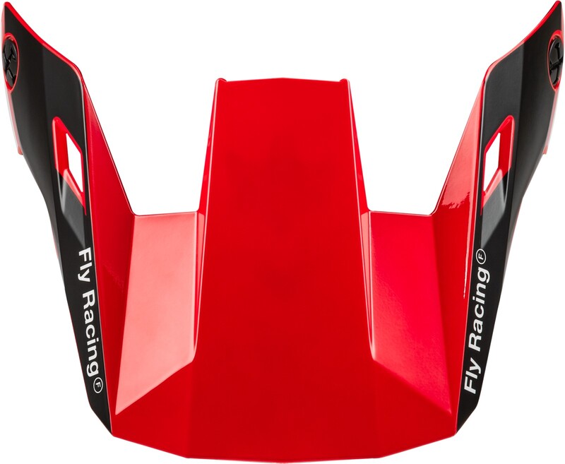 [73-91138] Visera FLY RACING para casco infantil MTB Rayce - Rojo / Negro / Blanco