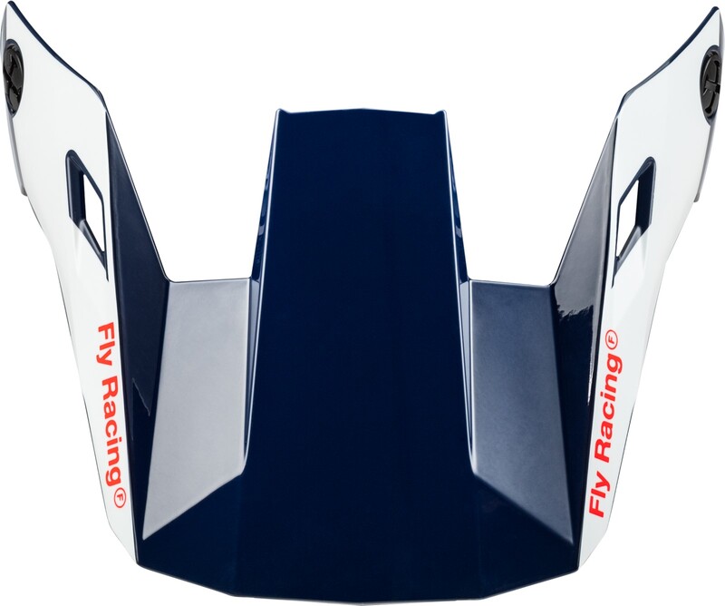 Visera FLY RACING para casco infantil MTB Rayce - Rojo / Blanco / Azul