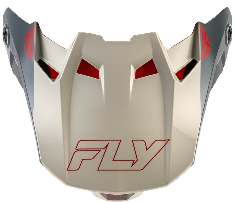 Visera FLY RACING Formula CC Glide - negro/rojo/gris