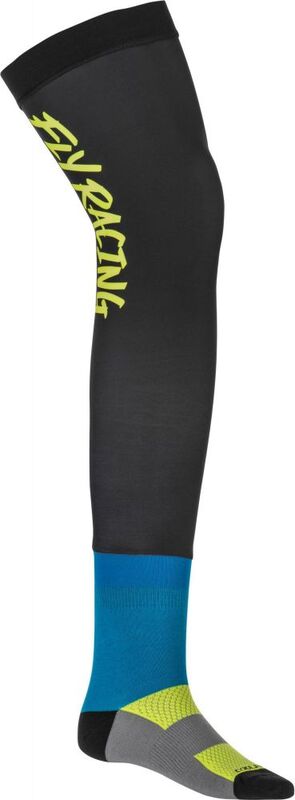 Calcetines para rodilleras FLY RACING Knee Brace - Hi-Vis / Negro / Azul