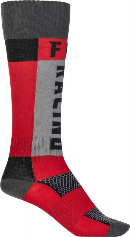 Calcetines FLY RACING MX (gruesos) - Rojo / Gris