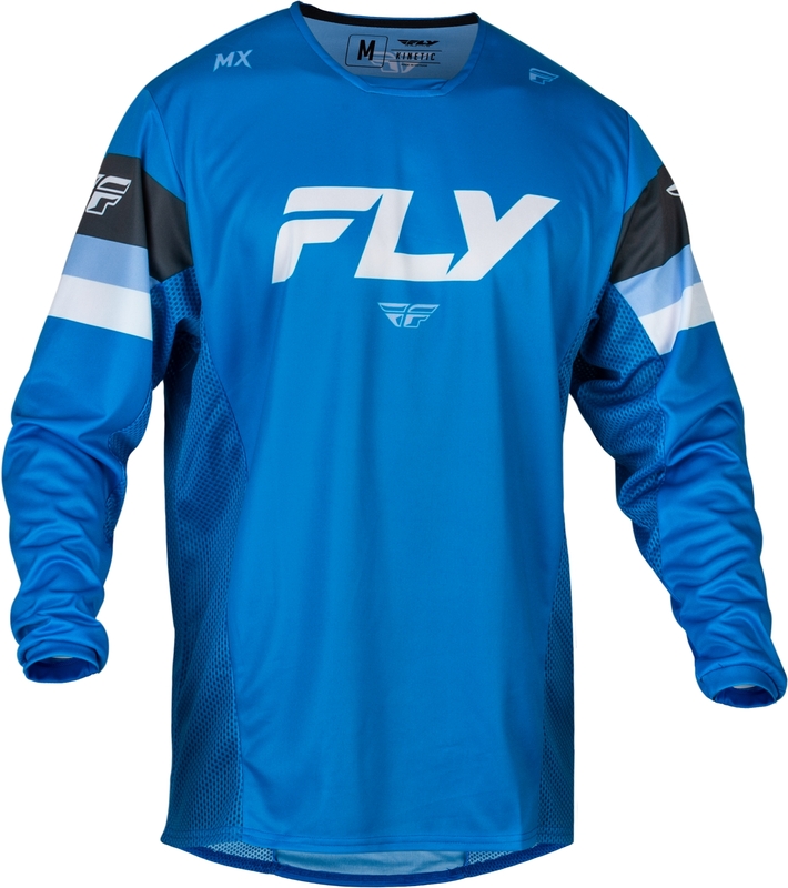[377-420S] Camiseta FLY RACING Kinetic Prix - Bright Blue / Antracita / Blanco (S, S)