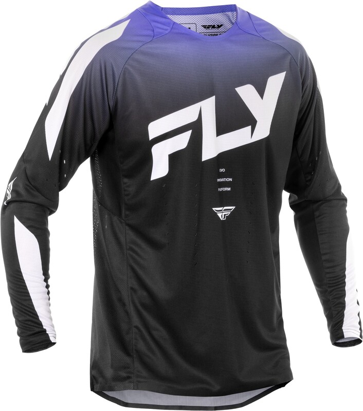 Camiseta FLY RACING Evolution DST - Negro / Blanco / Morado