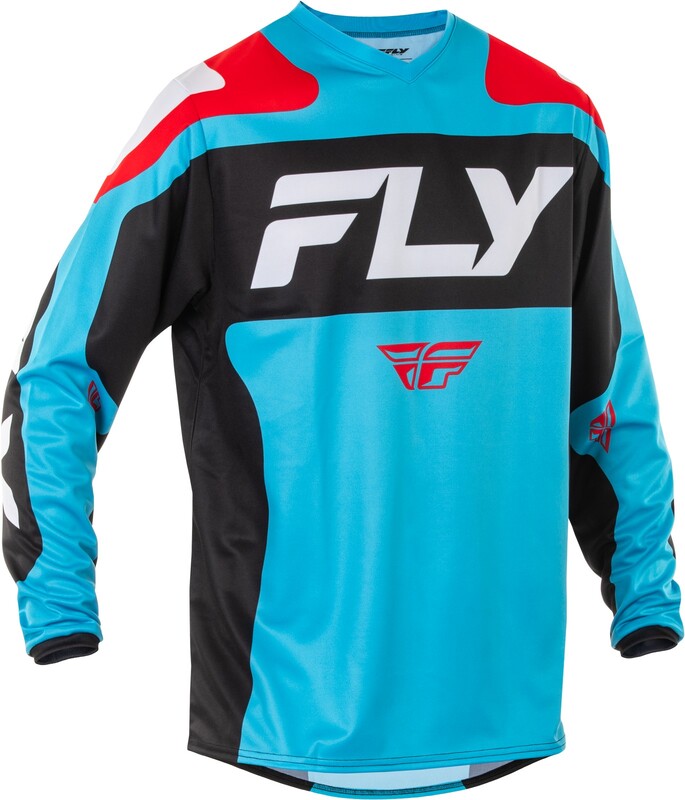 [378-924S] Camiseta FLY RACING F-16 - Azul claro / Rojo / Negro (S)