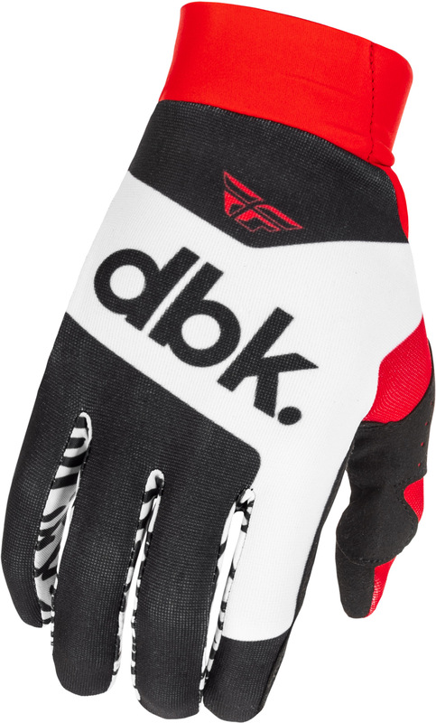 Guantes FLY RACING Pro Lite DBK - negro/blanco/rojo