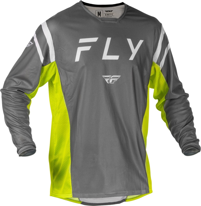 Camiseta FLY RACING Kinetic Mesh - Gris / Amarillo