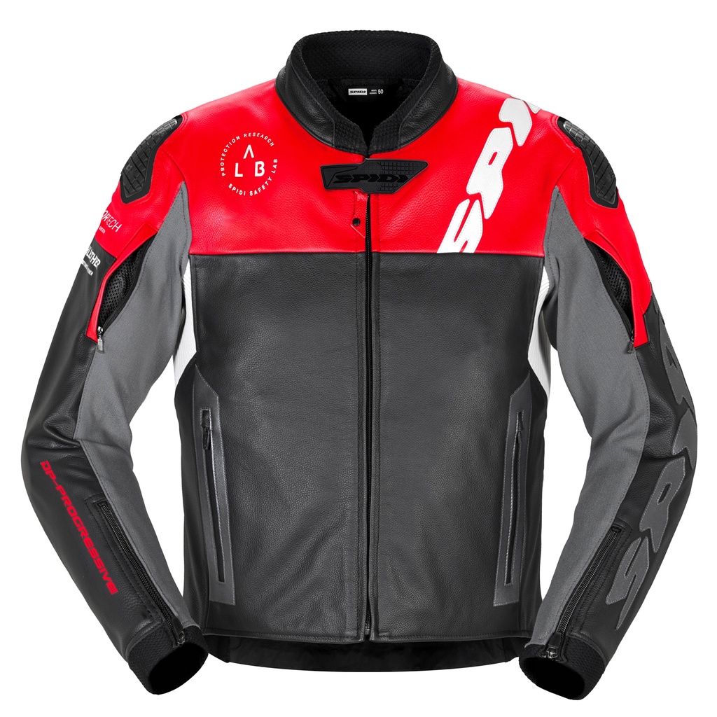 Chaqueta Spidi DP Progressive Leather - Rojo
