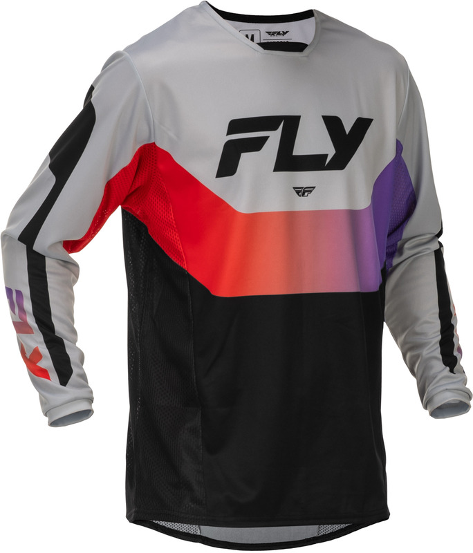 Camiseta FLY RACING Kinetic - gris/rojo/violet/negro