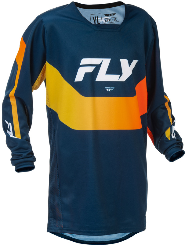 Camiseta infantil FLY RACING Kinetic - Navy/naranja