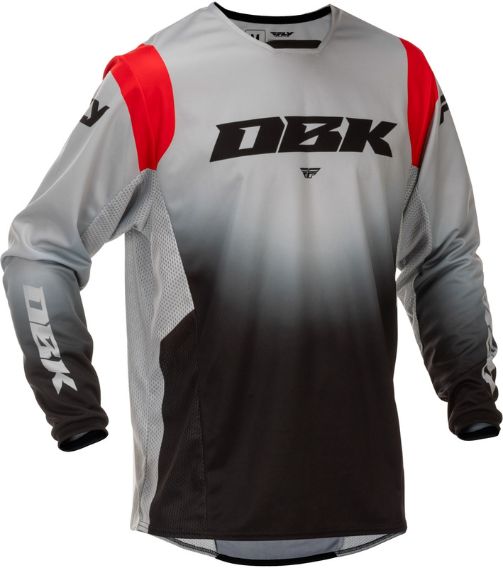 Camiseta FLY RACING Kinetic DBK Special Edition - gris/negro/rojo