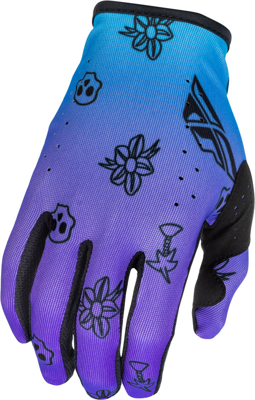 Guantes FLY RACING Lite Outline Special Edition - violeta/azul/negro