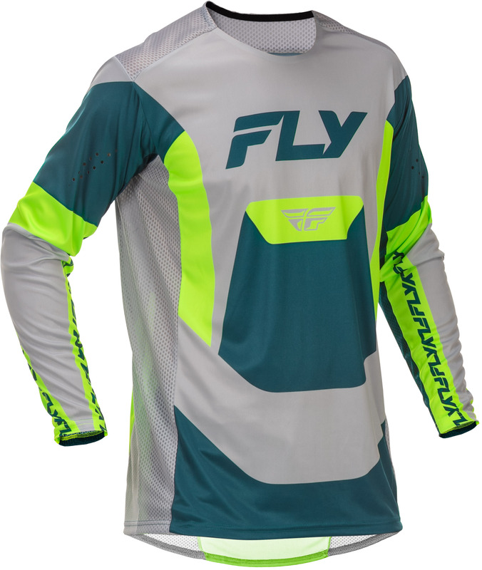 Camiseta FLY RACING Lite - gris/Lime/Teal