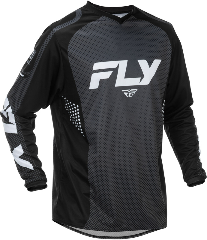 [379-920S] Camiseta FLY RACING F-16 - negro/blanco (S)