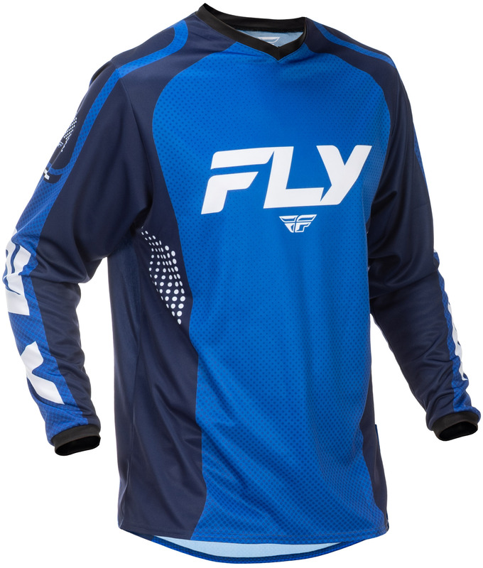 Camiseta FLY RACING F-16 - azul/azul oscuro/blanco