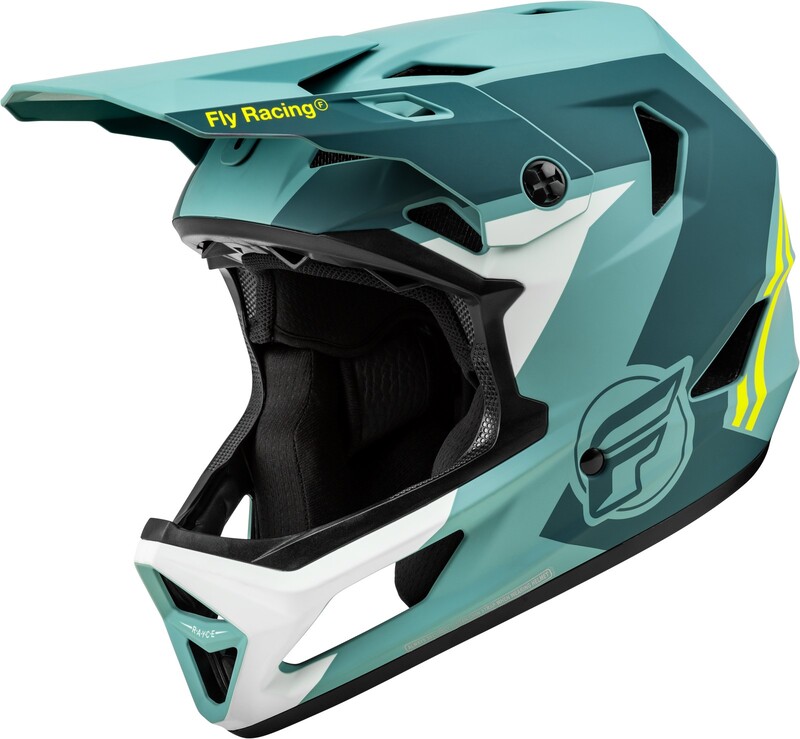 Casco MTB FLY RACING Rayce - Matte Blue Stone / Hi-Vis