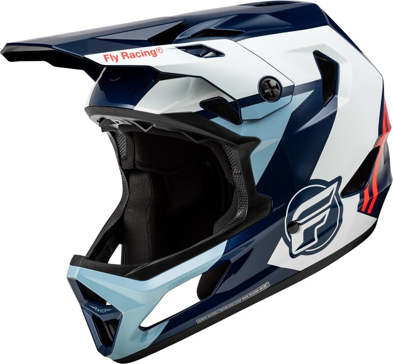 Casco MTB FLY RACING Rayce - Rojo / Blanco / Azul