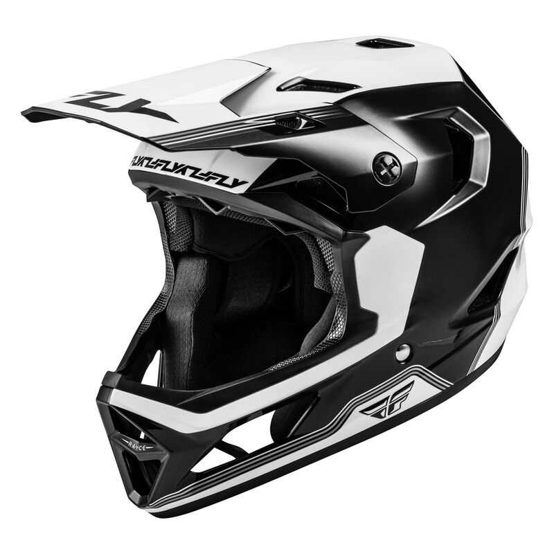 Casco MTB FLY RACING Rayce Repeat - negro/blanco