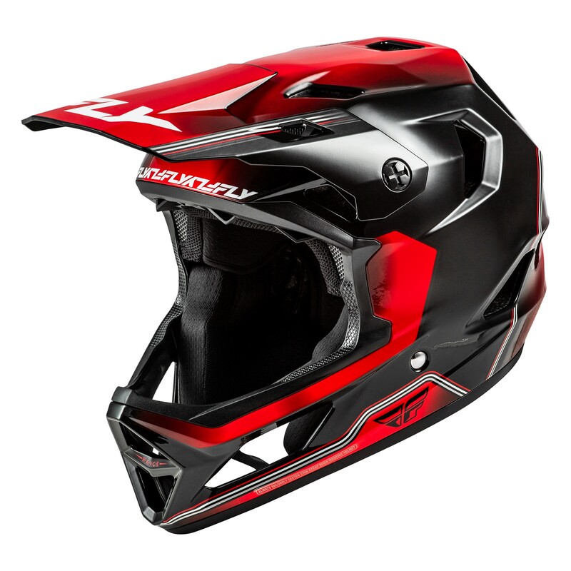 Casco MTB FLY RACING Rayce Repeat - negro/rojo