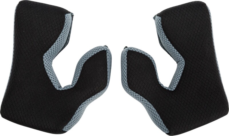 Carrilleras FLY RACING para casco Formula (2XL-35mm) - Negro / Cool Grey
