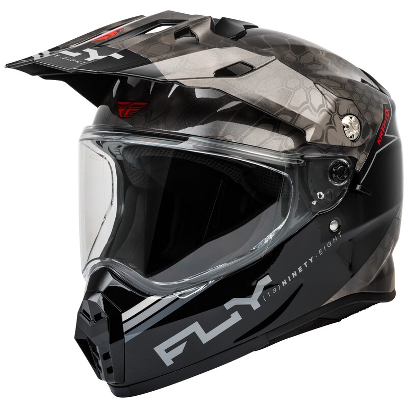 [73-7027S] Casco FLY RACING Trekker Kryptek Conceal - Negro / Gris / Blanco (S)