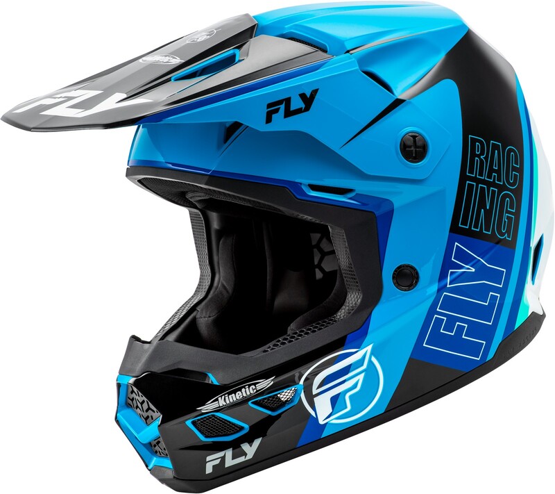 Casco FLY RACING Kinetic Rally - Azul / Negro / Blanco