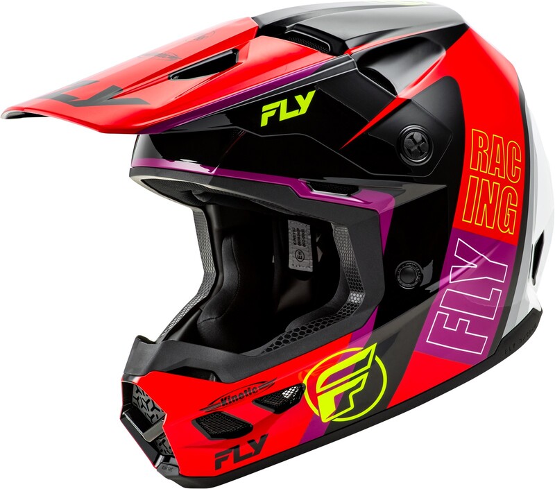 [73-8664S] Casco FLY RACING Kinetic Rally - Rojo / Negro / Blanco (S)