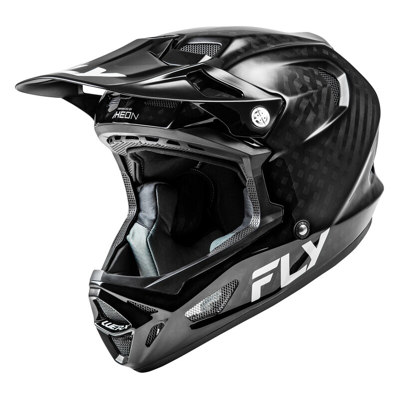 Casco MTB FLY RACING Werx-R Carbon Solid - negro carbono