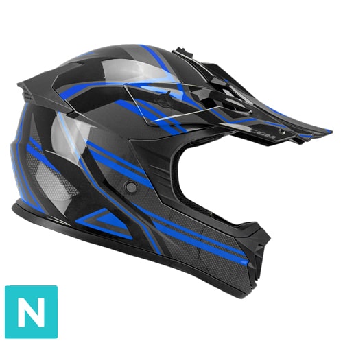 [267G-AFA-79] Casco Infantil CGM 267G Dirt-x Fury Negro Gris Azul