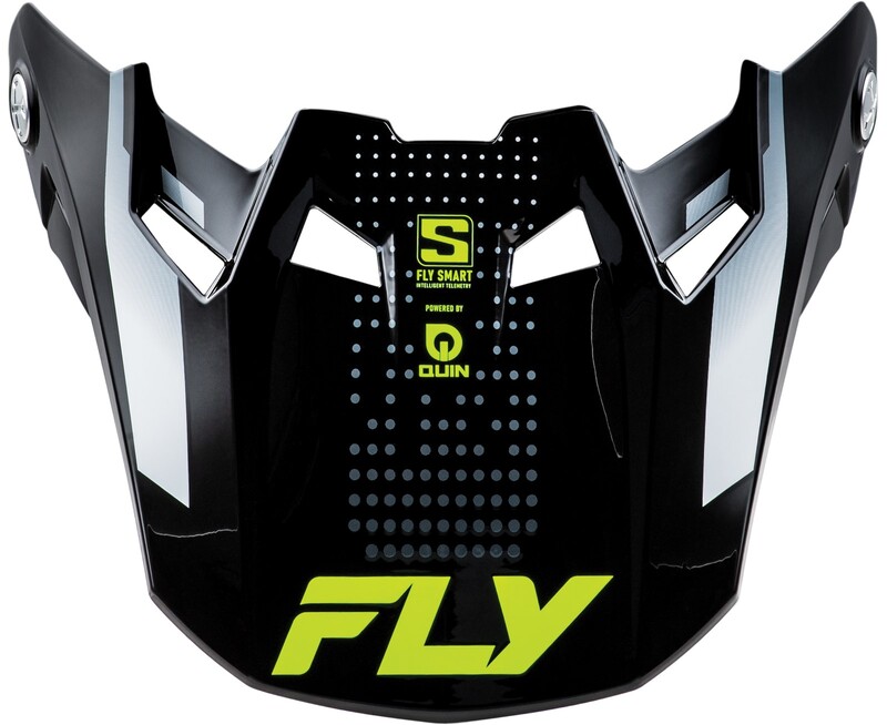 FLY RACING Visera FLY RACING para casco Formula S Carbon Protocol - Carbono negro / Gris / Hi-Vis Amarillo & Carbono & Gris & Negro
