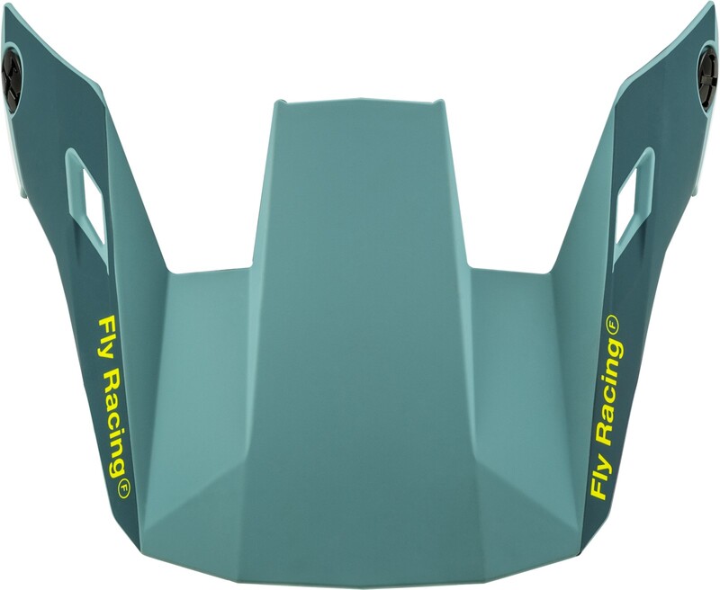 FLY RACING Visera FLY RACING para casco MTB Rayce - Matte Blue Stone / Hi-Vis Amarillo & Azul & Azul
