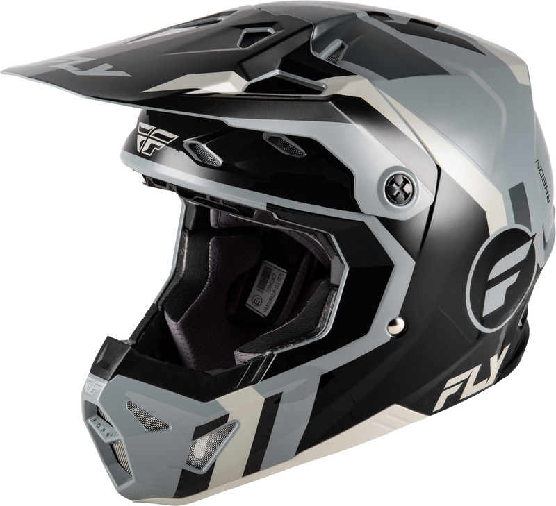 FLY RACING Casco FLY RACING Formula CP Seal - negro/gris - M Gris & Gris & Negro