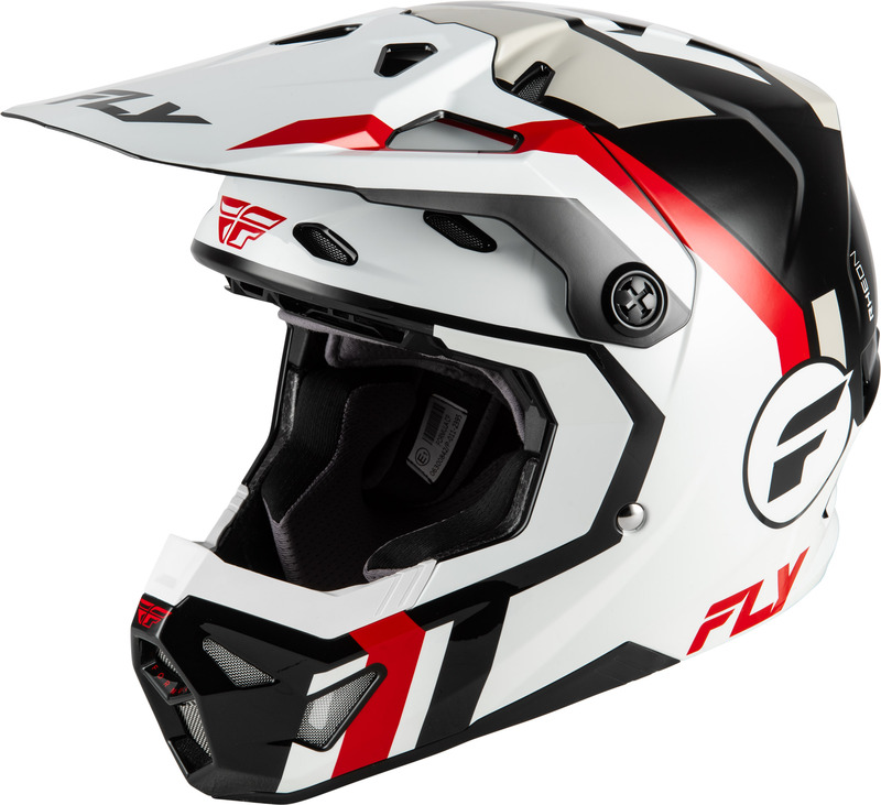 [73-0041X] FLY RACING Casco FLY RACING Formula CP Seal - blanco/negro/rojo - XL Blanco & Negro & Rojo & Rojo