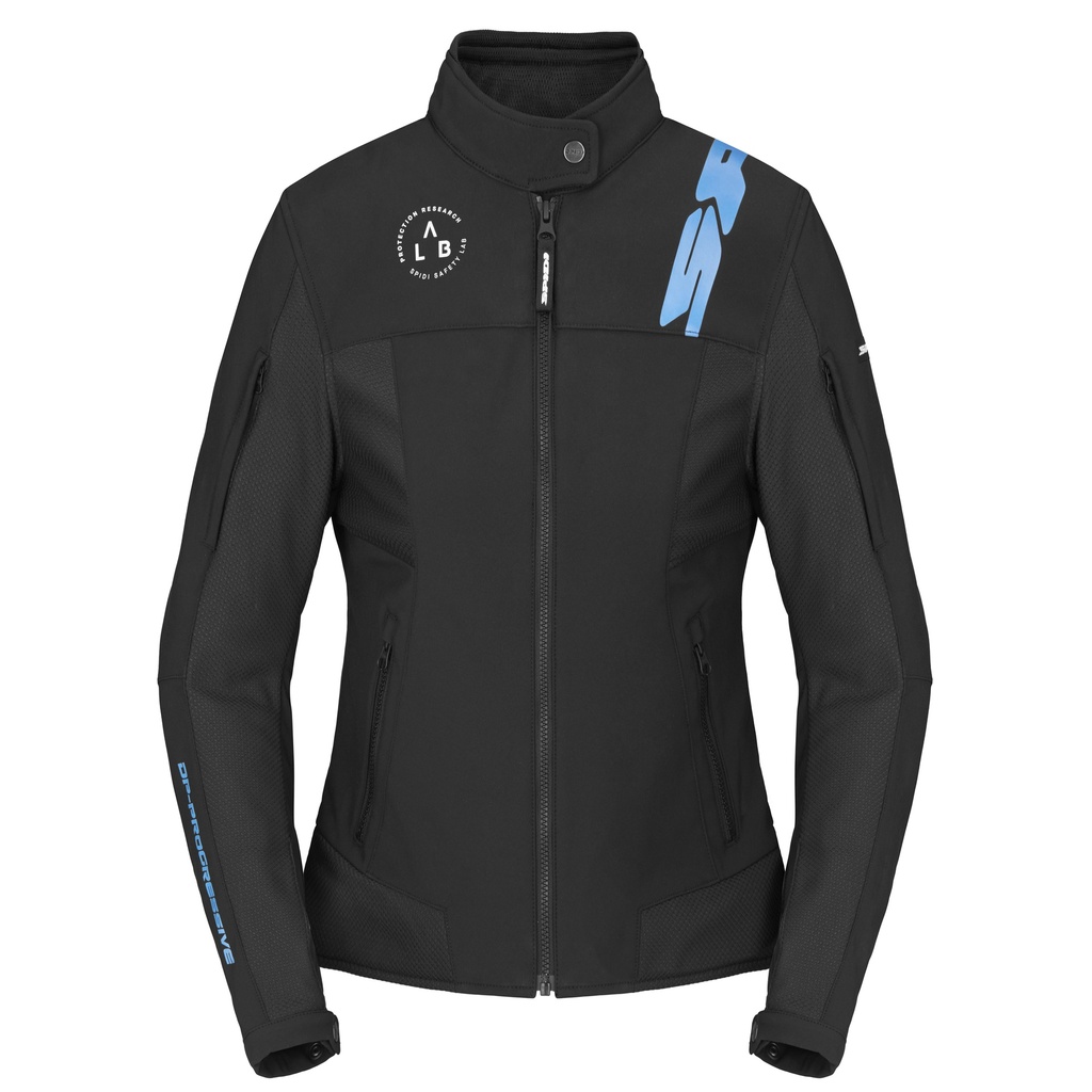 Chaqueta Spidi Corsa TEX Lady - Negro/Azul Cielo