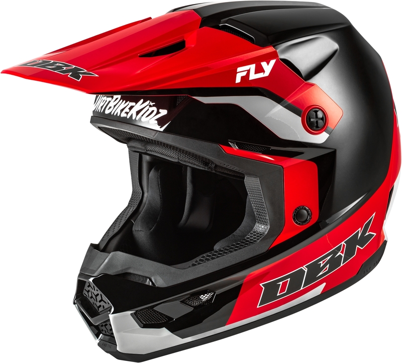 [73-8678X] FLY RACING Casco FLY RACING Kinetic Special Edition DBK - negro/rojo/gris - XL Gris & Negro & Rojo & Negro