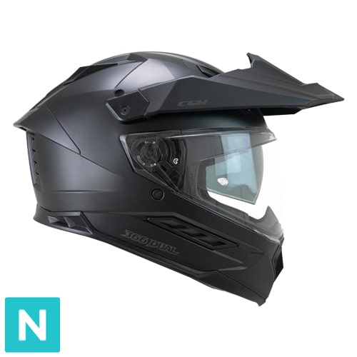 [366A-ALV-01 B1] Casco Integral CGM 366A Dual Mono Negro Mate (S)