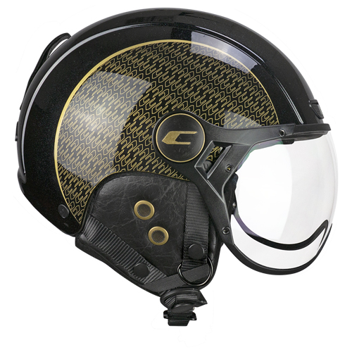 Casco CGM 801G EBI Gold Negro Oro Perlato