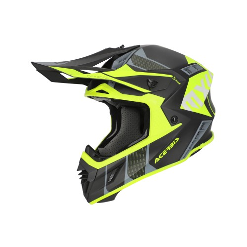 Casco Acerbis X-Track 2206 Negro/Fluo Amarillo