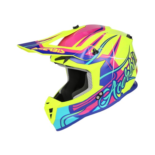 Casco Acerbis Linear 2206 Amarillo/Morado
