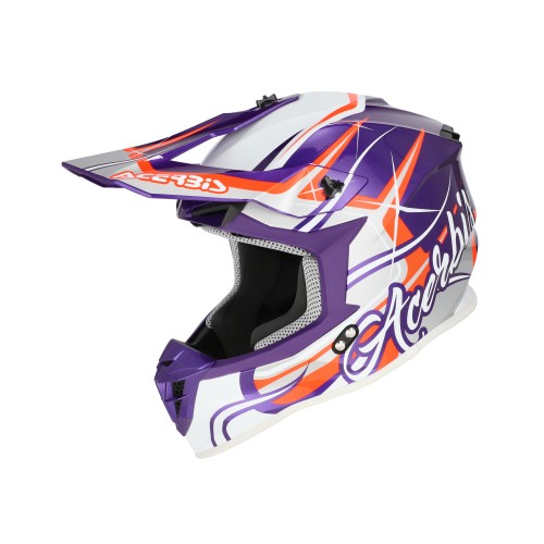Casco Acerbis Linear 2206 Morado/Blanco